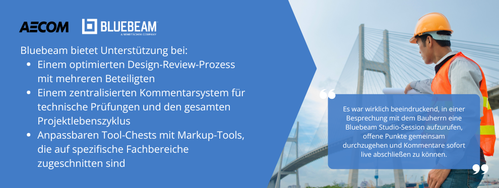Bewährte Ergebnisse: Bluebeam im Einsatz bei AECOM