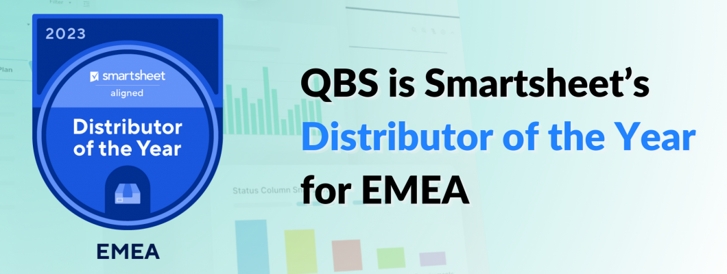 QBS Is Smartsheet EMEA Distributor Of The Year 2023 - Accelerating Potential Of Collaborative Work