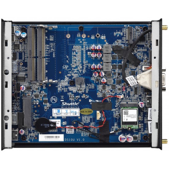 Shuttle XP? slim DS10U7 1.3L sized PC Black Intel SoC BGA 1528 i7-8565U 1.8 GHz