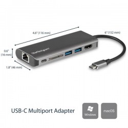 USB-C Multiport Adapter SD Card Reader